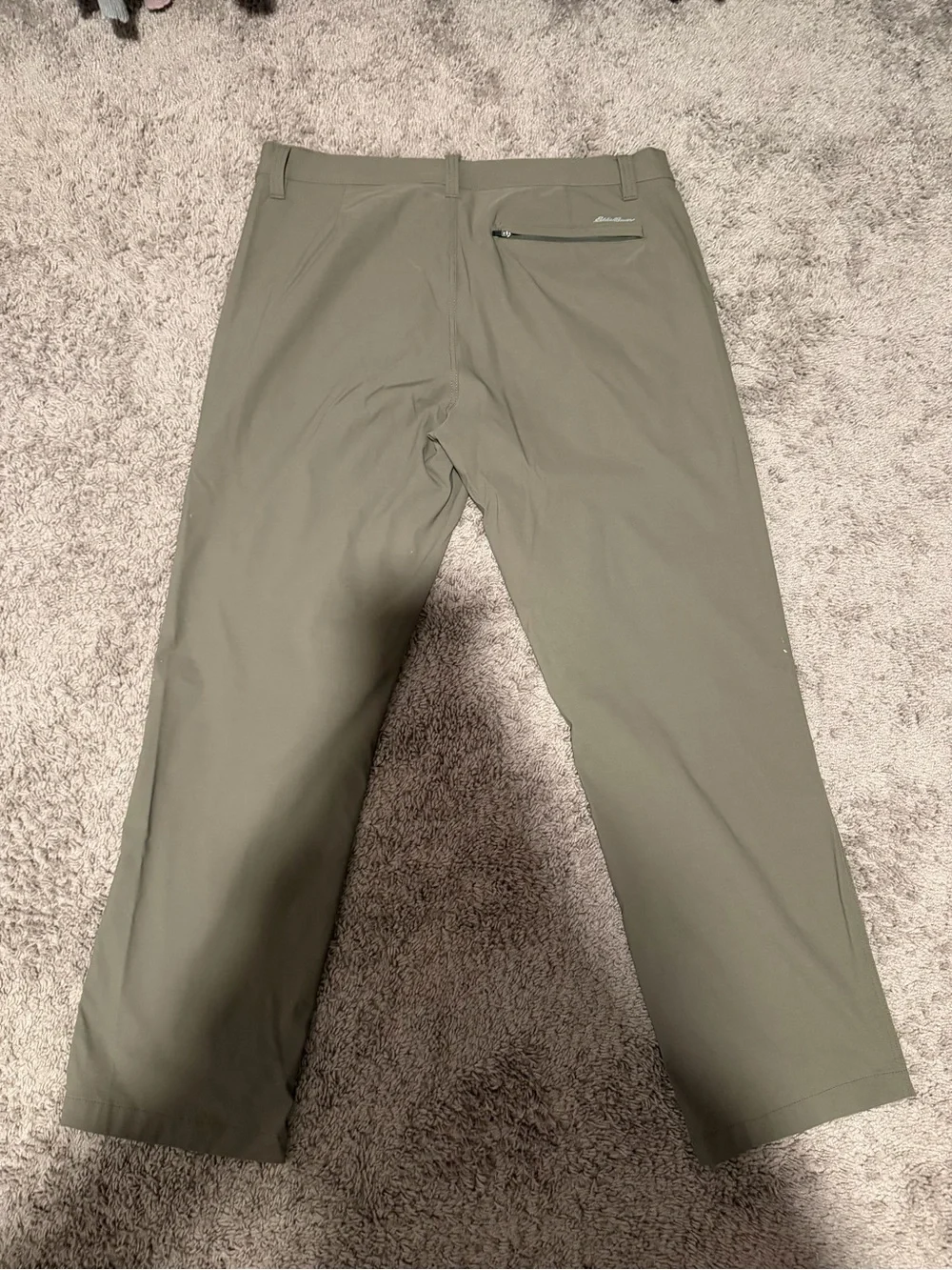 Eddie Bauer Olive Green Stretch Chinos